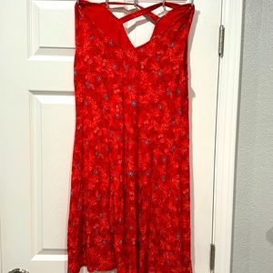 Style & Co Cross-Back Printed Dress